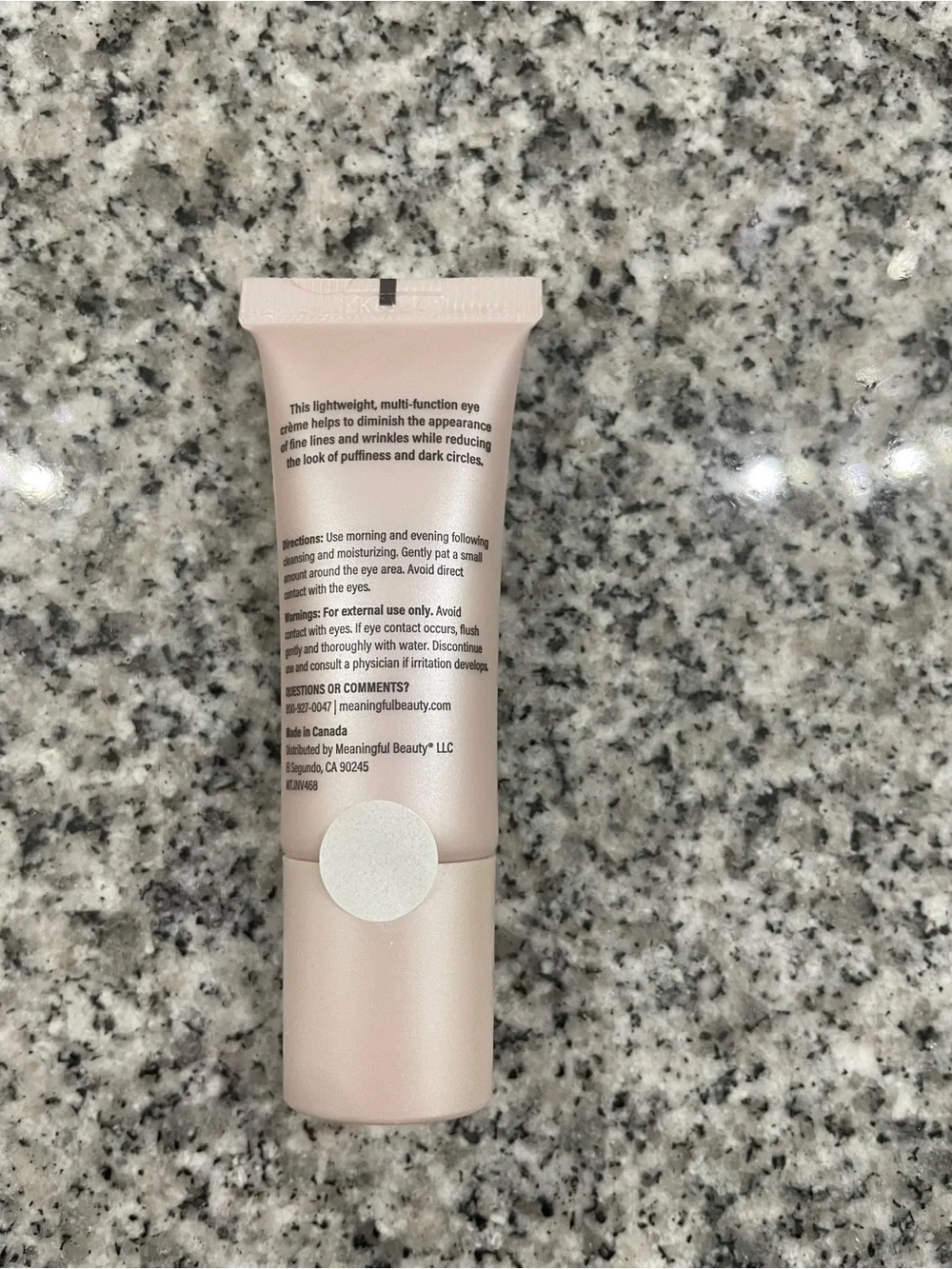 Meaningful Beauty Eye Crème - Light Pink Tube